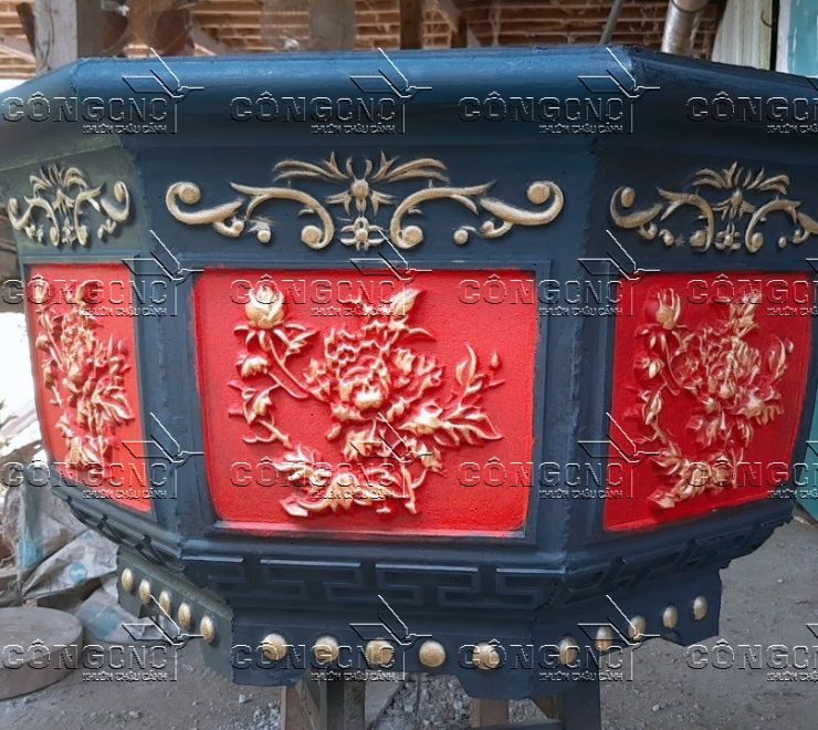 KHUÔN CHẬU ABS BÁT GIÁC 75 CAO 48