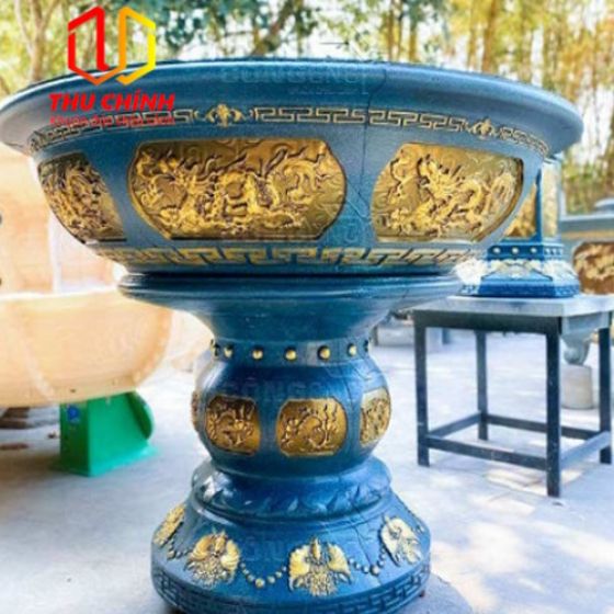 Khuôn đuc chậu cảnh nhựa ABS tròn 1.2m kèm chân đôn